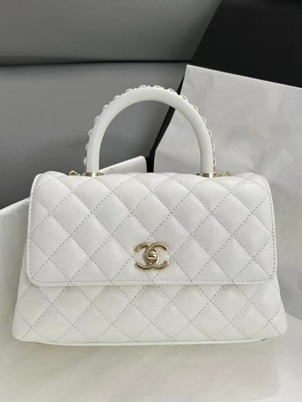 💎Chanel Coco handLe fLap bag